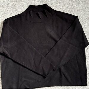 Quince Black Turtleneck Sweater